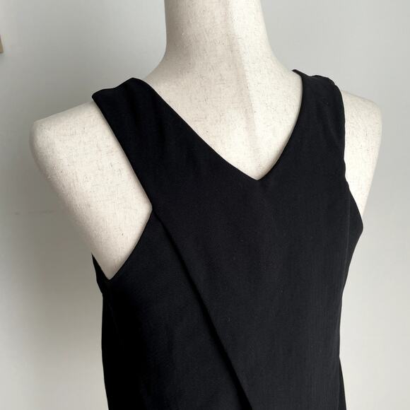 Lulus Party Time Sleeveless Top Size S Black High Neck Crossover Open Tulip Back - Picture 12 of 14